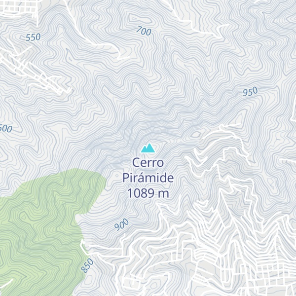 Map of Cerro Pirámide