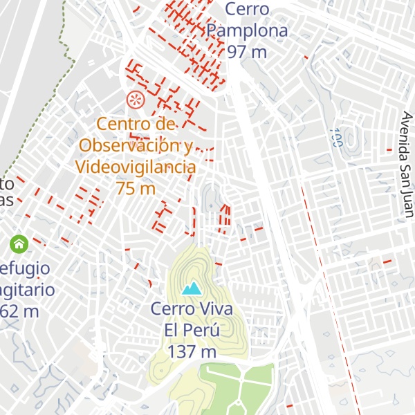 Map of Cerro Mi Bandera