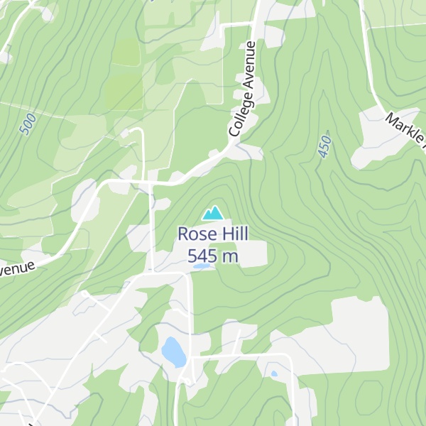 Map of Rose Hill