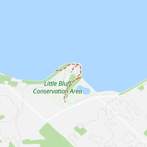 Map of Little Bluff
