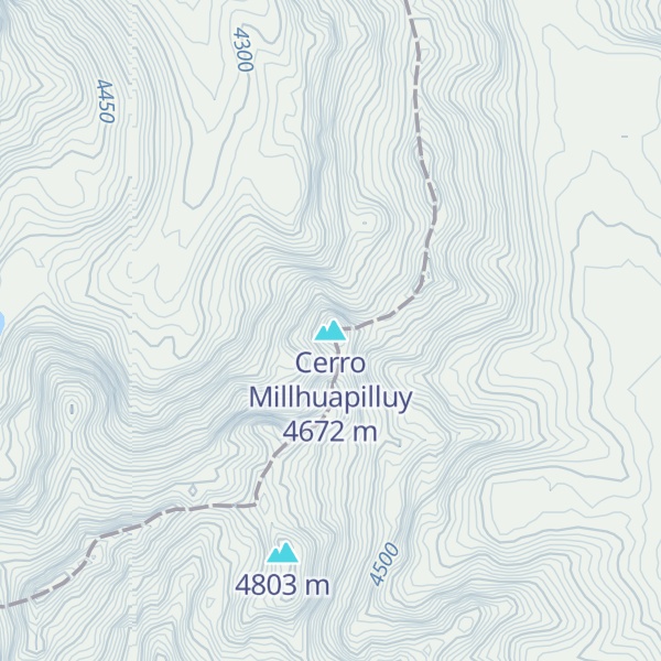 Map of Cerro Millhuapilluy