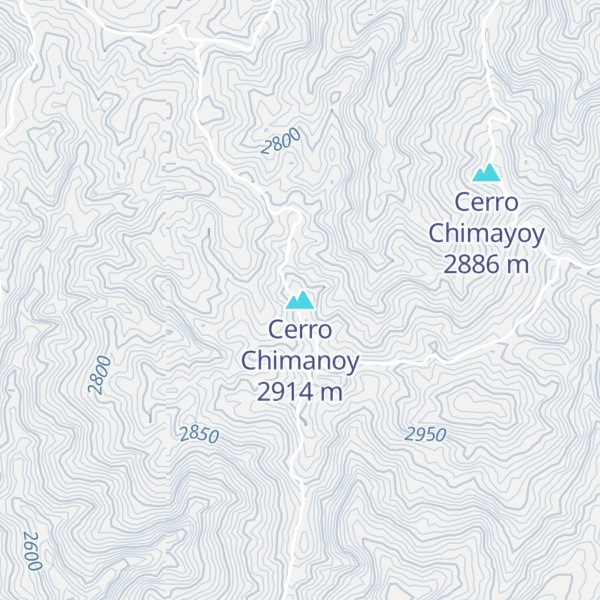 Map of Cerro Chimanoy