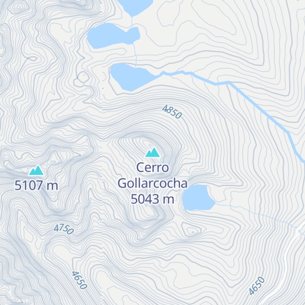Map of Cerro Gollarcocha