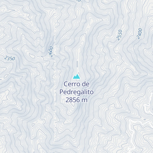 Map of Cerro de Pedregalito
