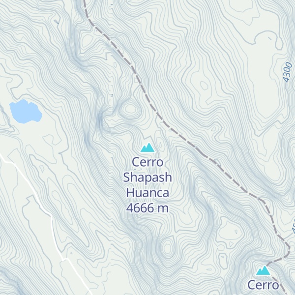 Map of Cerro Shapash Huanca
