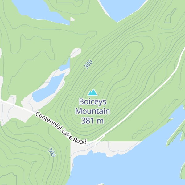 Map of Boiceys Mountain