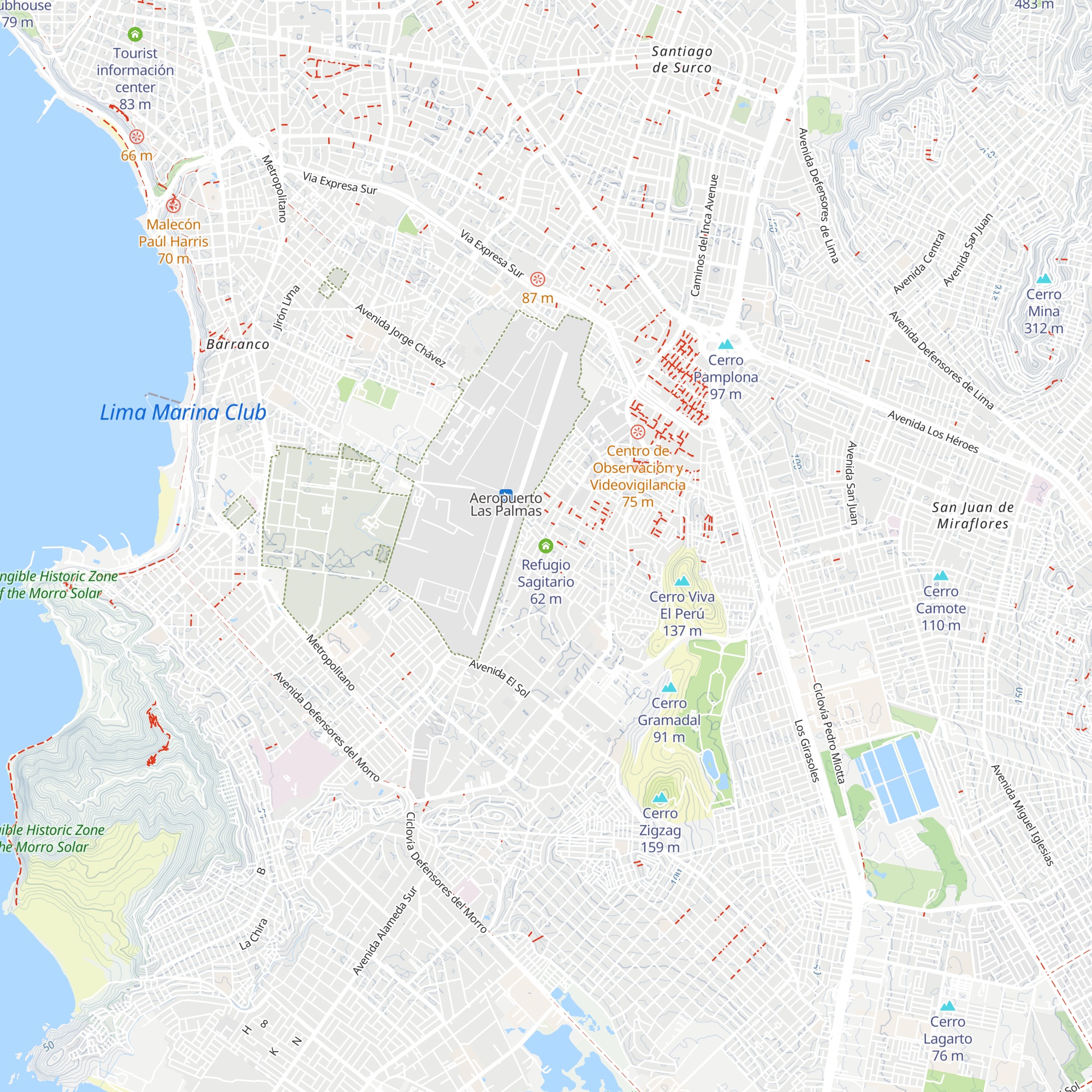 Refugio Sagitario map