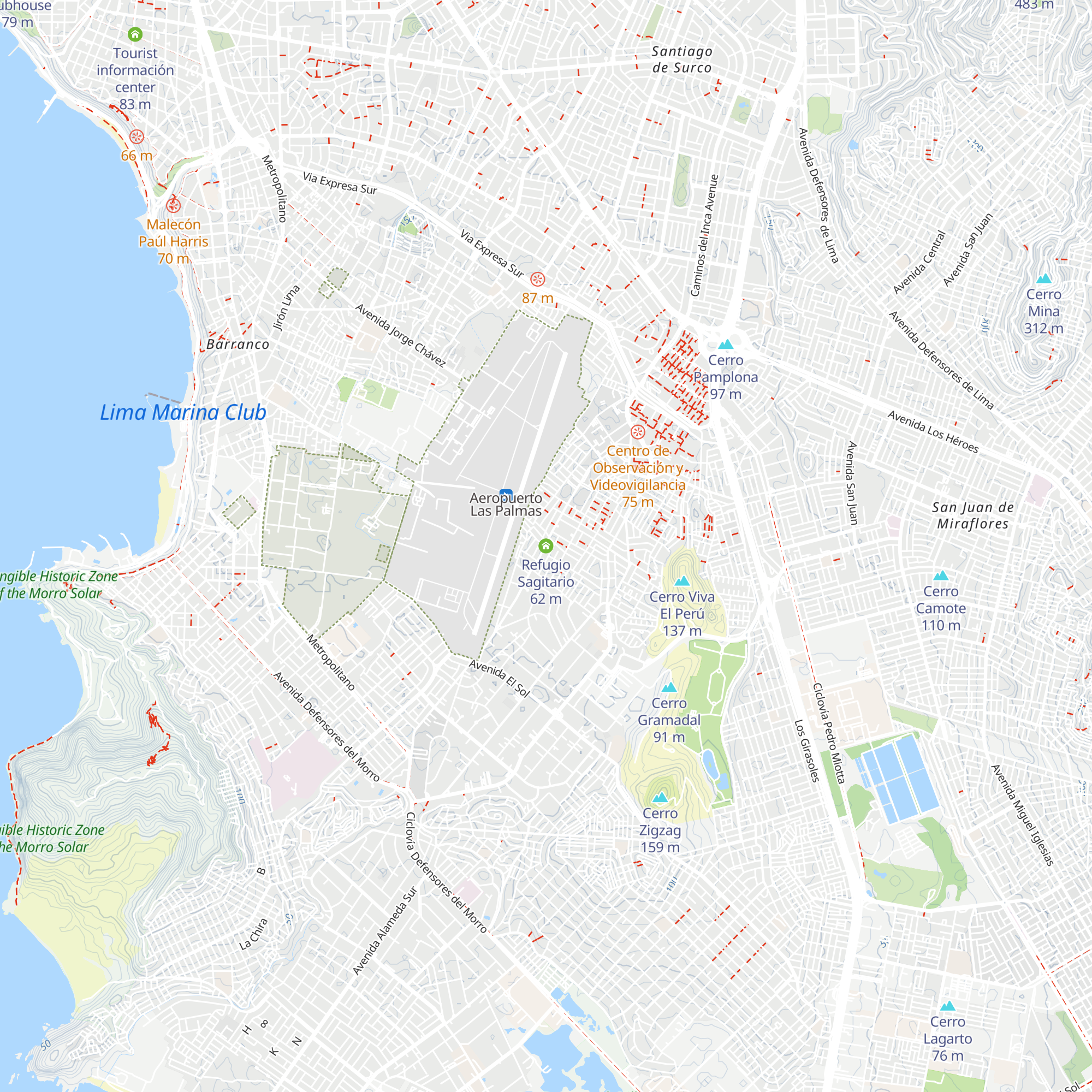 Refugio Sagitario map