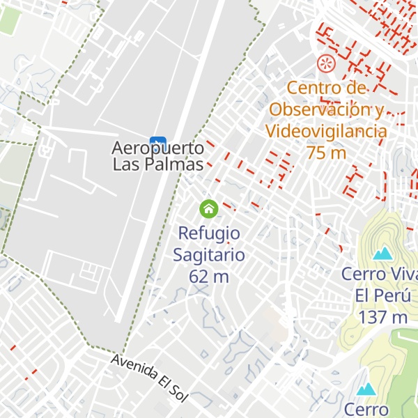 Map of Refugio Sagitario
