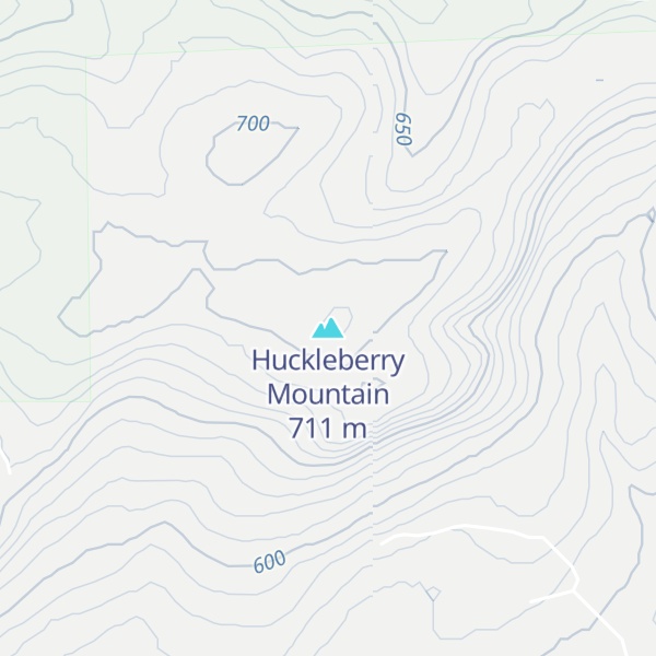 Map of Huckleberry Mountain