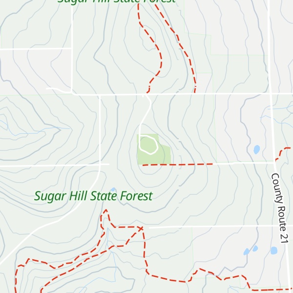 Map of Sugar Hill Lookout