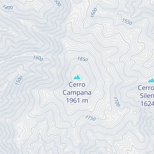 Map of Cerro Campana