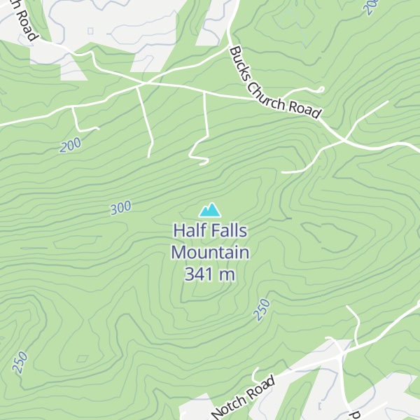 Map of Half Falls Mountain
