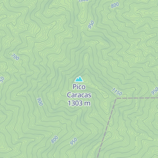 Map of Pico Caracas