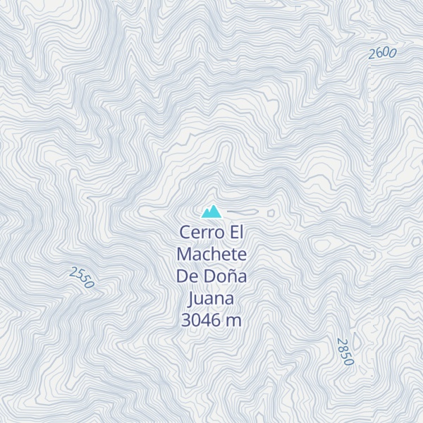 Map of Cerro El Machete De Doña Juana