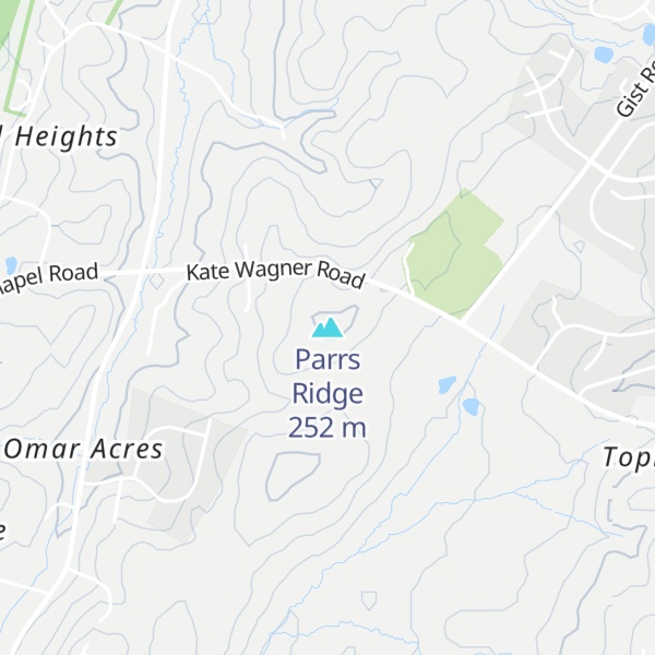 Map of Parrs Ridge