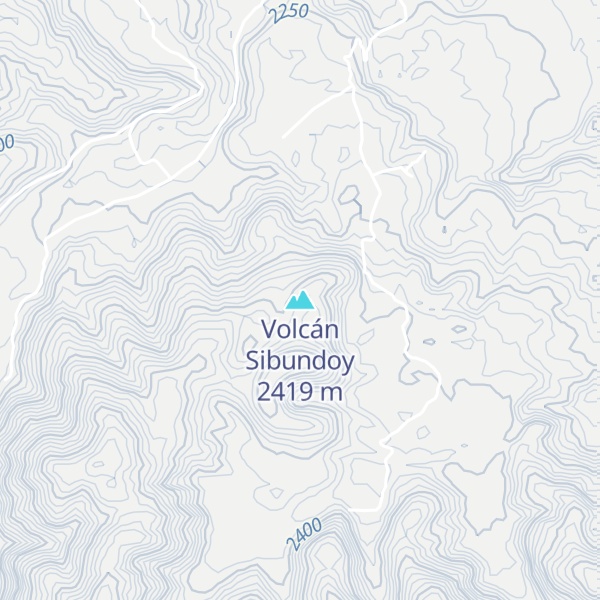 Map of Volcán Sibundoy