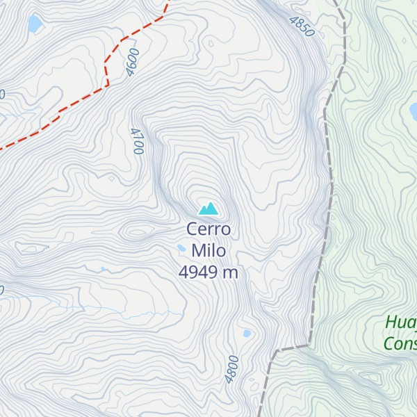 Map of Cerro Milo