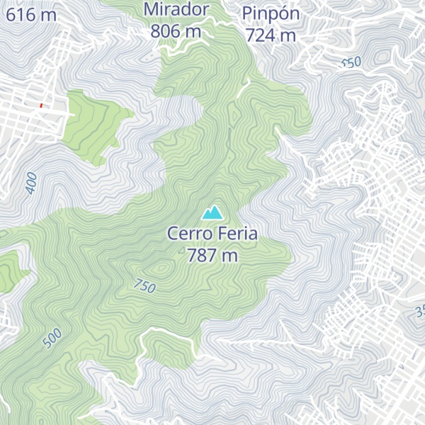 Map of Cerro Feria