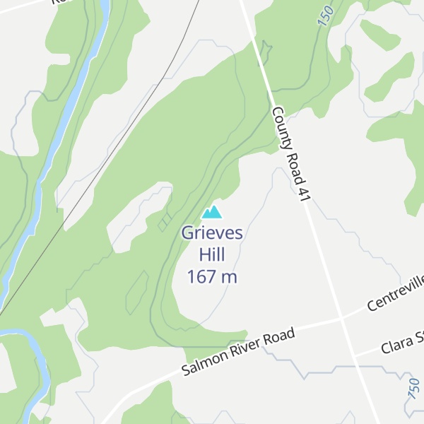 Map of Grieves Hill