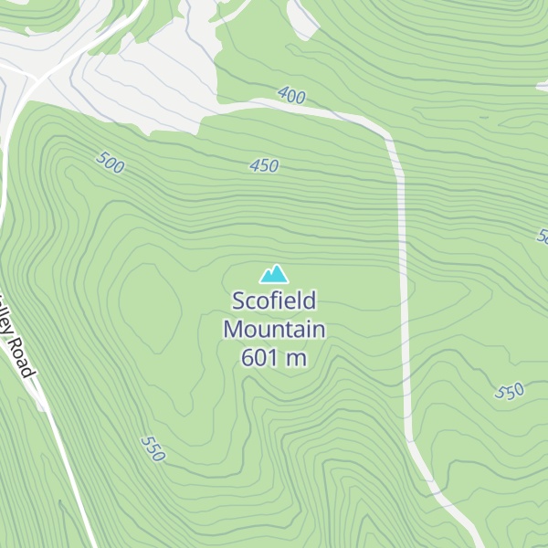 Map of Scofield Mountain