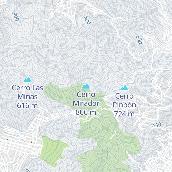 Map of Cerro Mirador