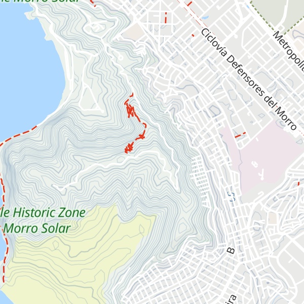 Map of Cerro Marcavilca