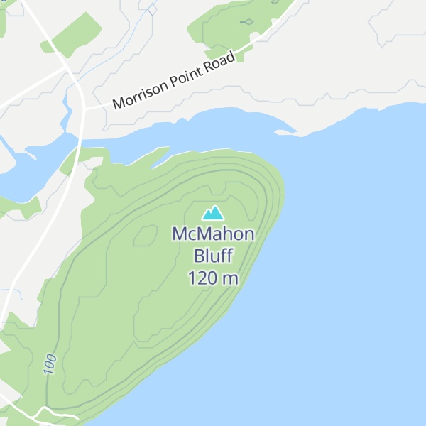 Map of McMahon Bluff