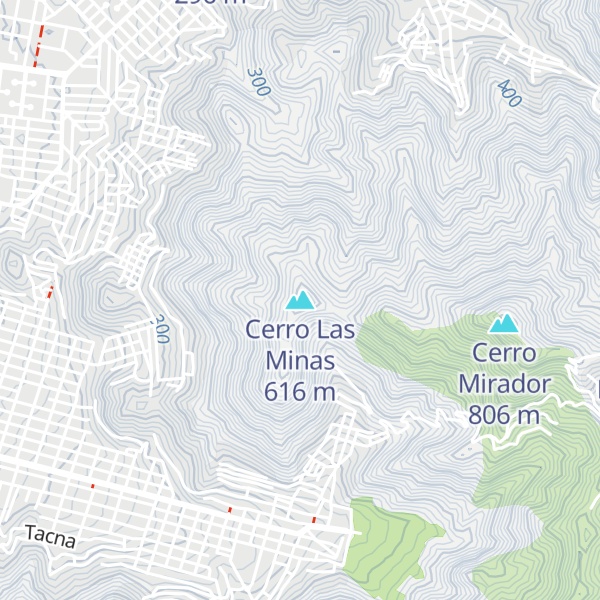 Map of Cerro Las Minas