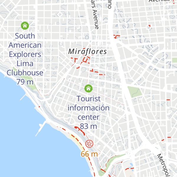 Map of Tourist información center