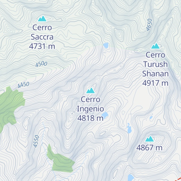 Map of Cerro Ingenio
