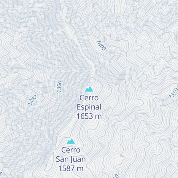 Map of Cerro Espinal