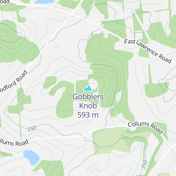 Map of Gobblers Knob