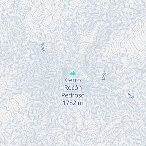 Map of Cerro Rocón Pedroso