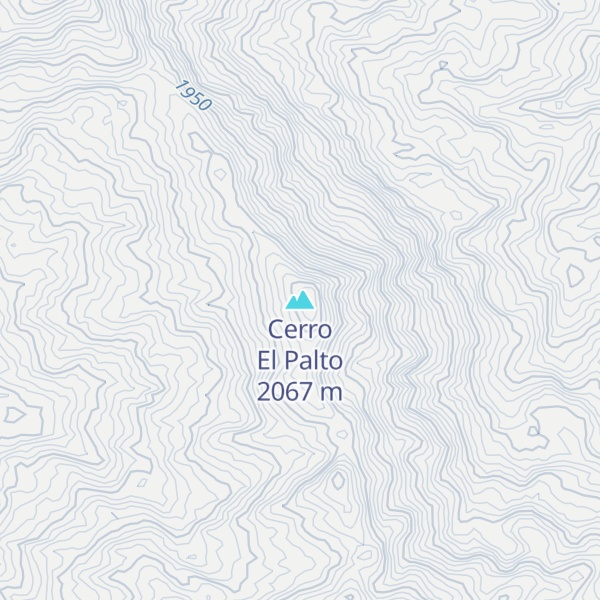 Map of Cerro El Palto