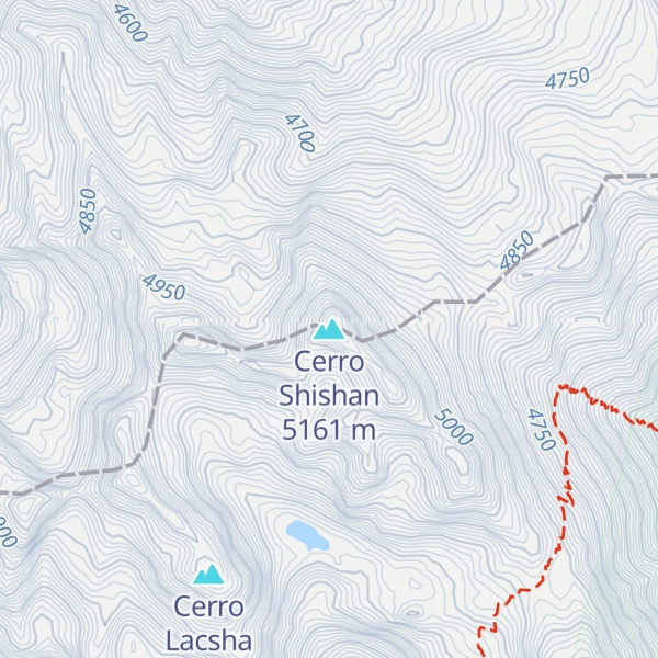 Map of Cerro Shishan