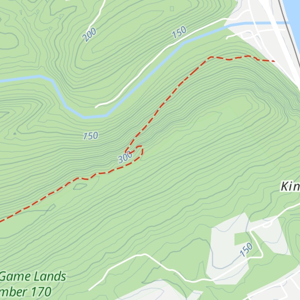 Map of Hawk Rock