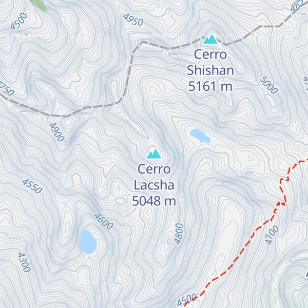 Map of Cerro Lacsha