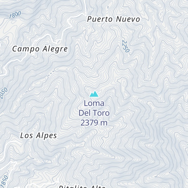 Map of Loma Del Toro