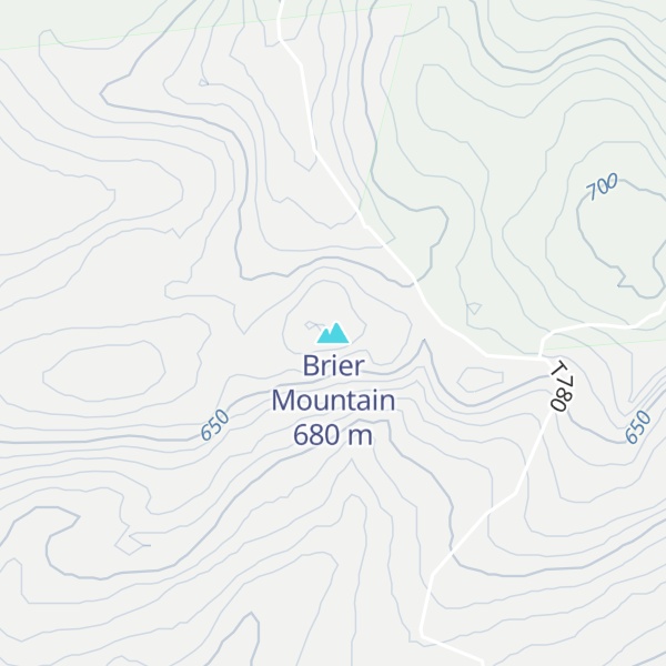 Map of Brier Mountain