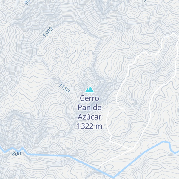 Map of Cerro Pan de Azúcar