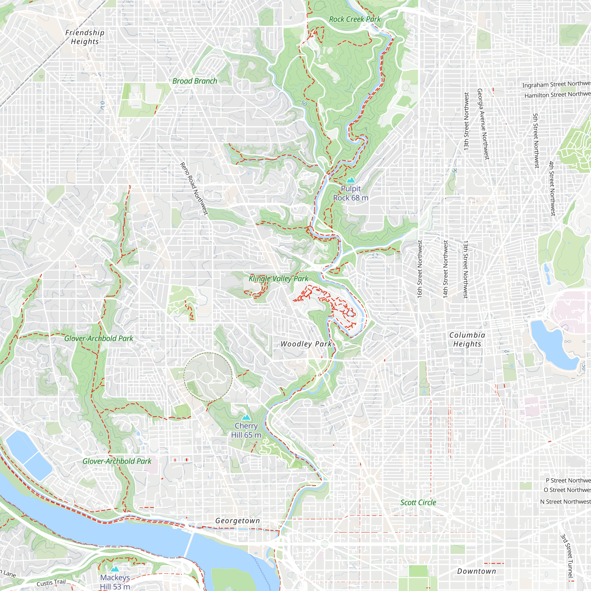 National Zoo Visitor Center and Offices map