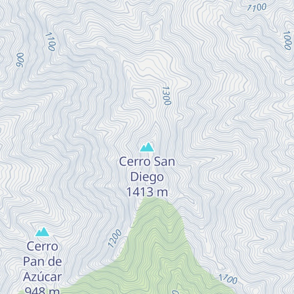 Map of Cerro San Diego