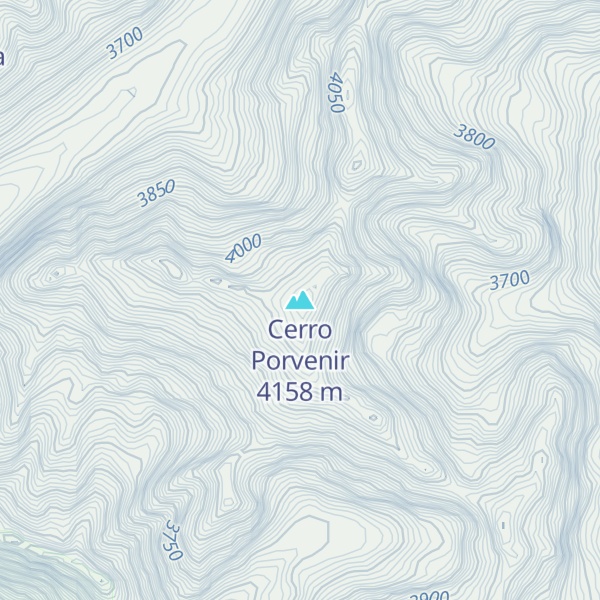 Map of Cerro Porvenir