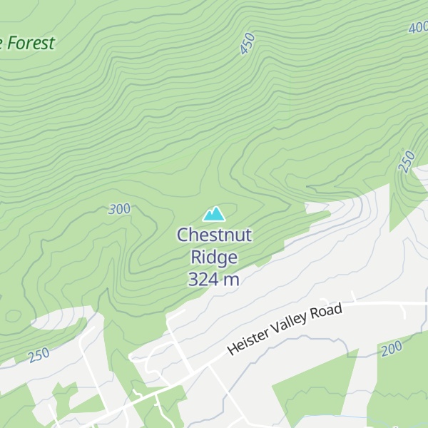 Map of Chestnut Ridge