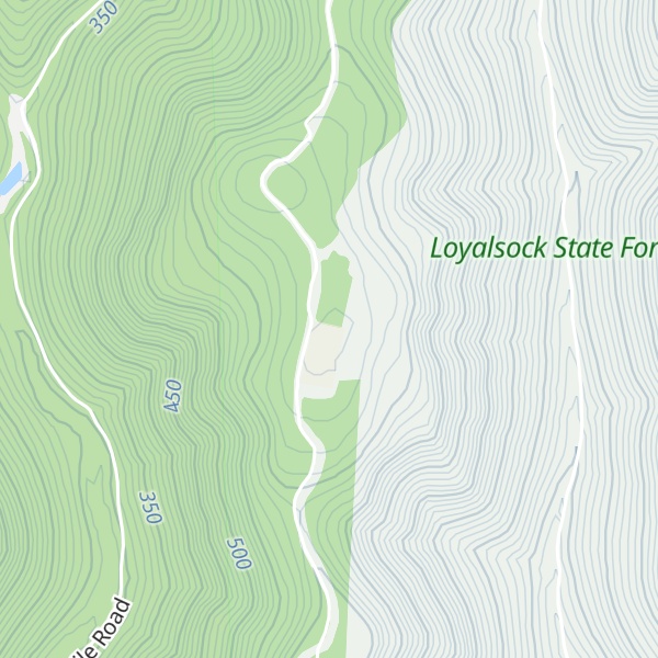Map of Narrow Mountain