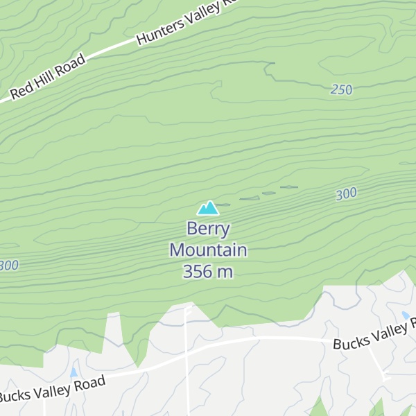 Map of Berry Mountain