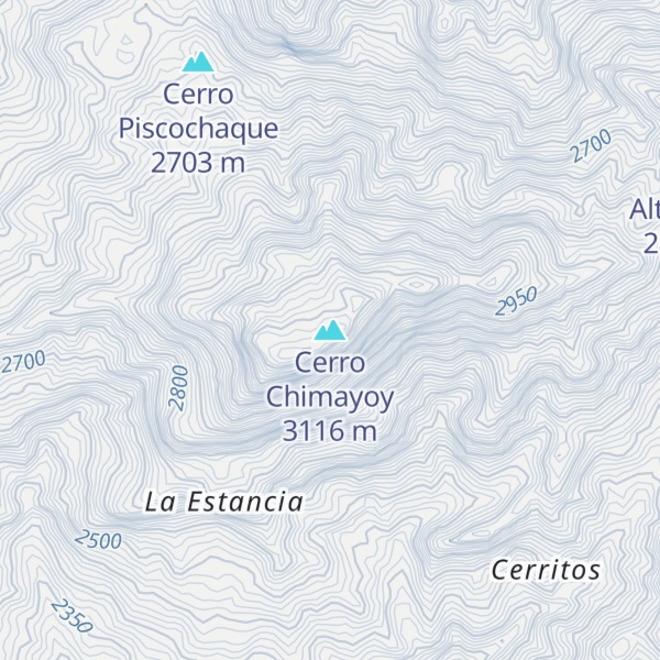 Map of Cerro Chimayoy
