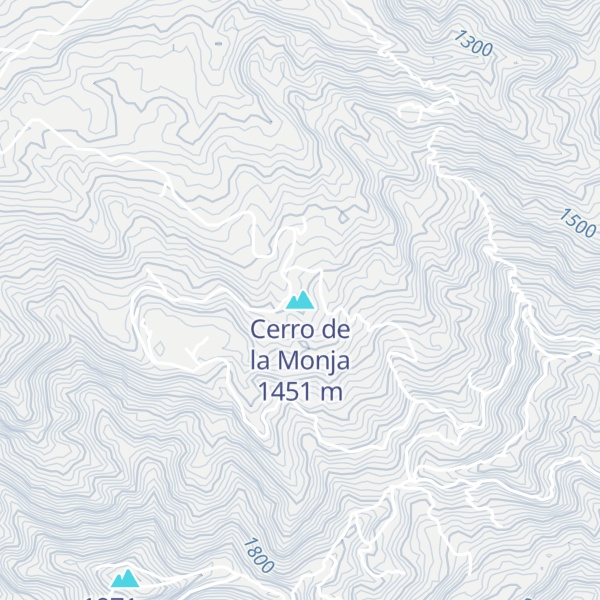 Map of Cerro de la Monja