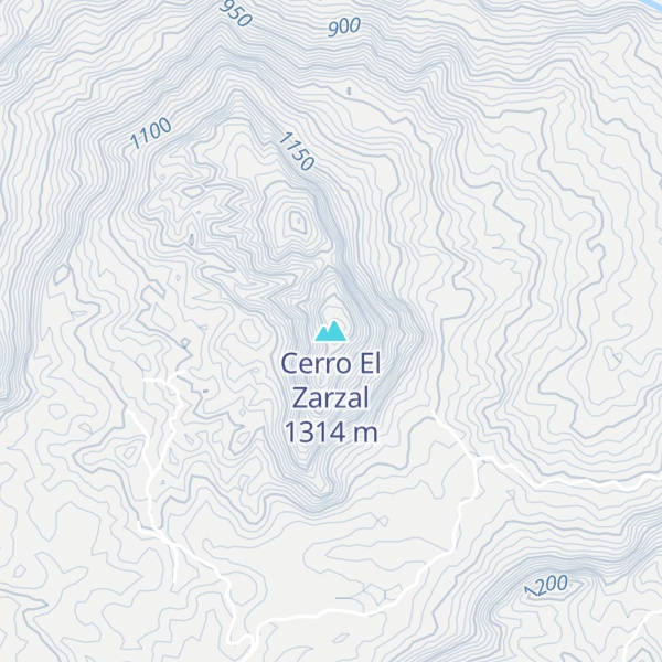 Map of Cerro El Zarzal